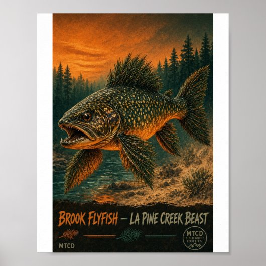 Brook Flyfish La Pine Creek Beest Poster (Voorkant)