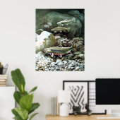 Brook-forel afdrukken poster (Thuiskantoor)