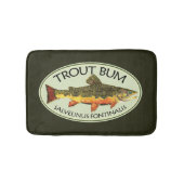 Brook forel bum Humoureuze vliegen Badmat (Voorkant)