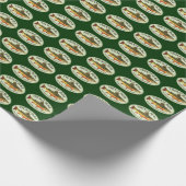 Brook forel bum Humoureuze vliegen Cadeaupapier (Hoek)