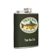 Brook forel bum Humoureuze vliegen Heupfles (Rechts)