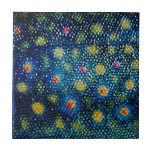 Brook forel door PatternWear© Tegeltje (Voorkant)