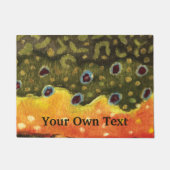 Brook forel huid, Fly Fishhouse Cabin Lodge Deurmat (Voorkant)