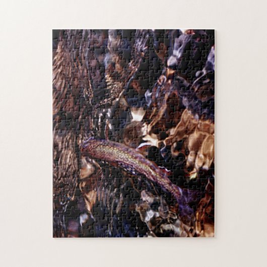 Brook-forel in het water legpuzzel (Verticaal)