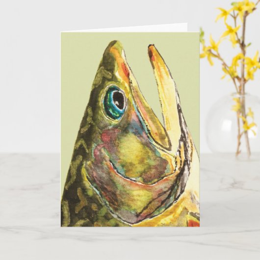 Brook forel kaart (Gele Bloem)