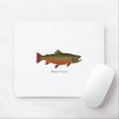 Brook forel mannetje (Spawning Phase) Muismat (Met muis)