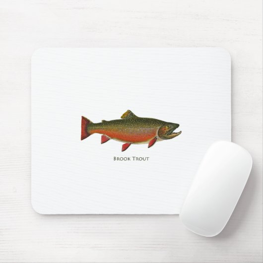 Brook forel mannetje (Spawning Phase) Muismat (Met muis)