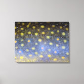 Brook forel schalen fotografie canvas afdruk (Voorkant)