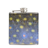 Brook forel schalen fotografie heupfles (Voorkant)