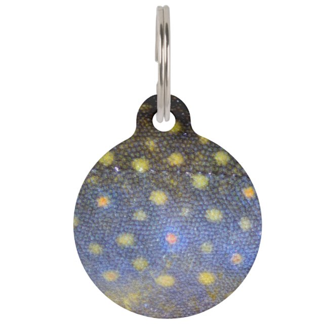 Brook forel schalen fotografie huisdierpenning (Voorkant)