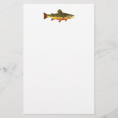 Brook forel visschilderen briefpapier (Voorkant)