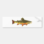 Brook forel visschilderen bumpersticker (Voorkant)