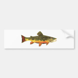 Brook forel visschilderen bumpersticker