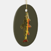 Brook forel visschilderen keramisch ornament (Rechts)