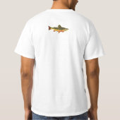 Brook forel visschilderen t-shirt (Achterkant)