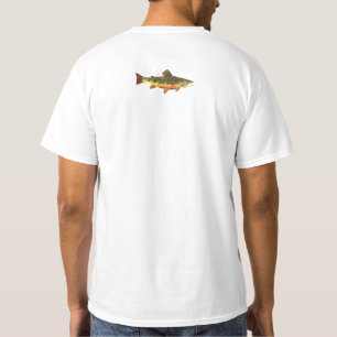 Brook forel visschilderen t-shirt