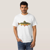 Brook forel visschilderen t-shirt (Voorkant volledig)