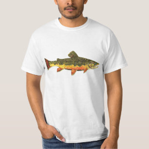 Brook forel visschilderen t-shirt