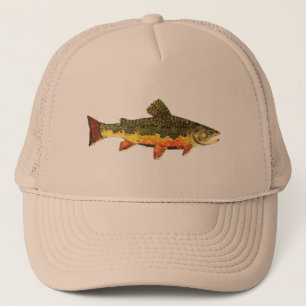 Brook forel visschilderen trucker pet
