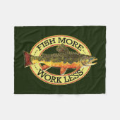 Brook-forel vliegen fleece deken (Voorkant (Horizontaal))
