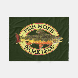 Brook-forel vliegen fleece deken