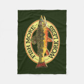 Brook-forel vliegen fleece deken (Voorkant)