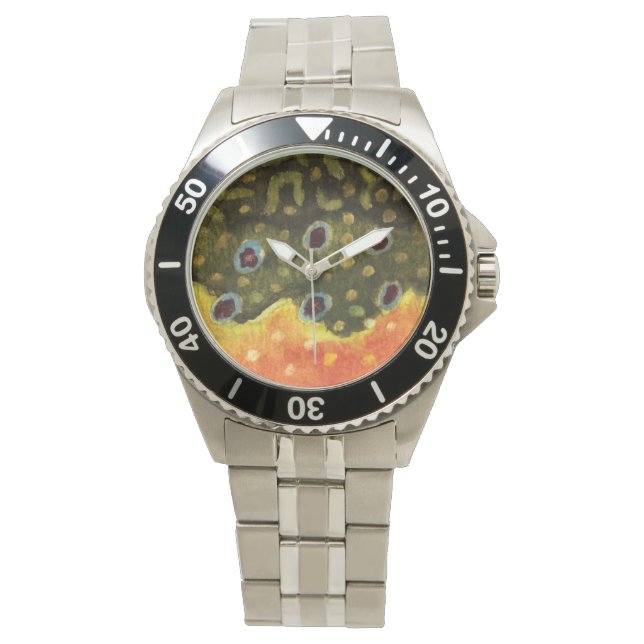 Brook-forel vliegen horloge (Voorkant)