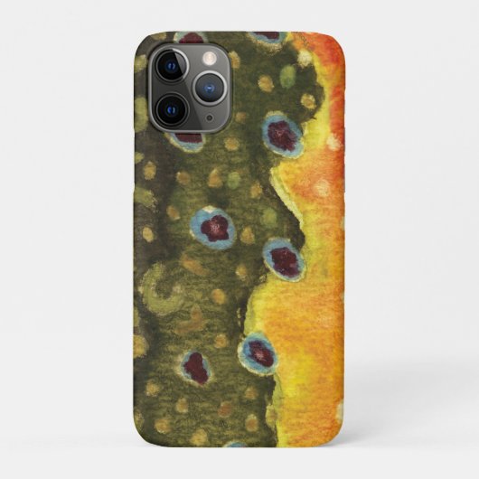 Brook fort Skin Fly Fishing Ichthyologist Angling Case-Mate iPhone Case (Achterkant)