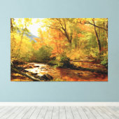 Brook in de Bossen van Albert Bierstadt Canvas Afdruk (Insitu (Houten vloer))