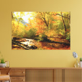 Brook in de Bossen van Albert Bierstadt Canvas Afdruk (Insitu (Woonkamer))