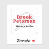 Brook Peterson Mystery Author Sticker (Vel)