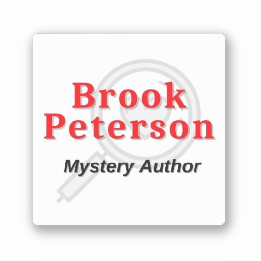 Brook Peterson Mystery Author Sticker (Voorkant)