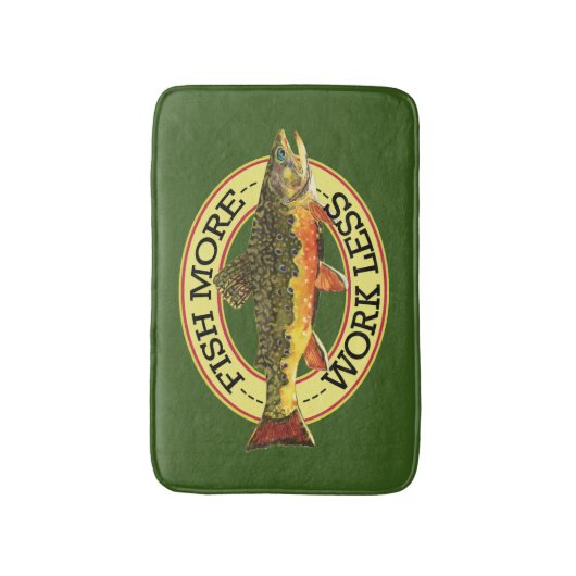 Brook Trout Angling Badmat (Voorkant Verticaal)
