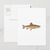 Brook Trout Art Briefkaart (Voorkant / Achterkant)