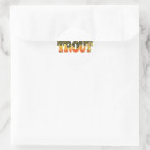 Brook Trout Art Ronde Sticker (Tas)
