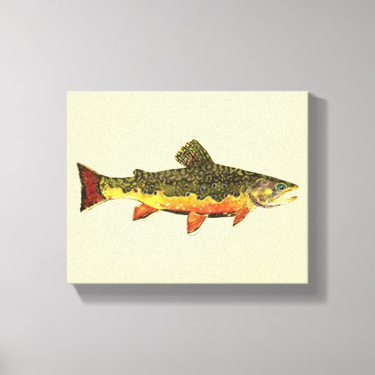 Brook Trout Canvas Afdruk (Voorkant)