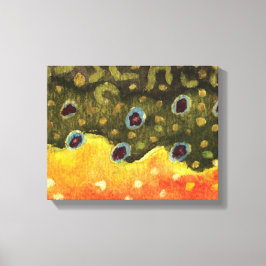 Brook Trout Canvas Afdruk