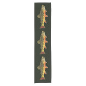 Brook Trout Fish Korte Tafelloper (Voorkant)