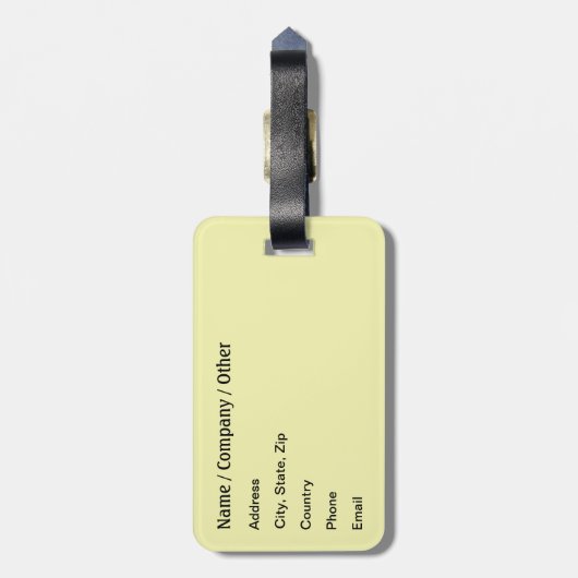 Brook Trout Fisherman Bagagelabel (Achterkant verticaal)