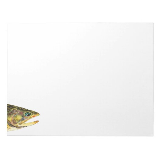 Brook Trout Fisherman Notitieblok (Voorkant)