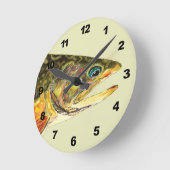 Brook Trout Fisherman Ronde Klok (Hoek)