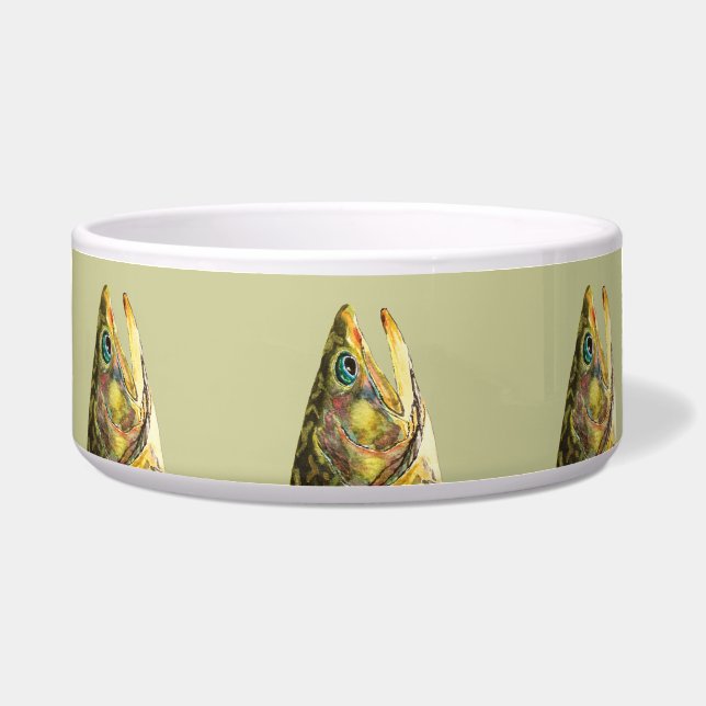 Brook Trout Fisherman Voerbakje (Voorkant)