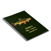 Brook Trout Fisherman's Notitieboek (Rechterzijde)