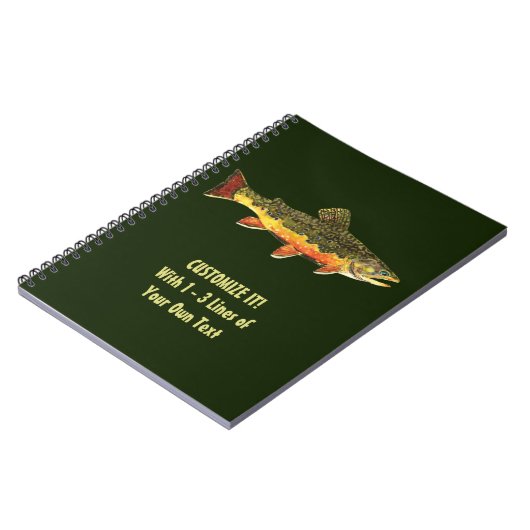 Brook Trout Fisherman's Notitieboek (Linkerzijde)