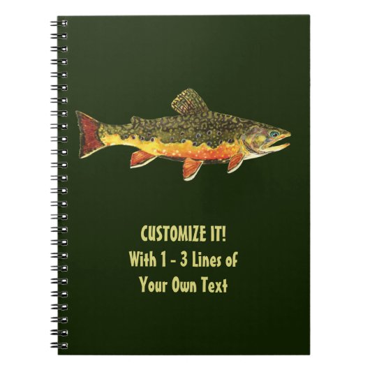 Brook Trout Fisherman's Notitieboek (Voorkant)