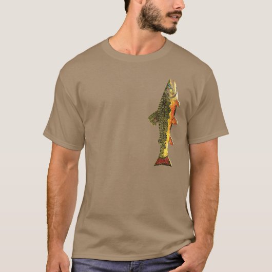 Brook Trout Fisherman's T-shirt (Voorkant)