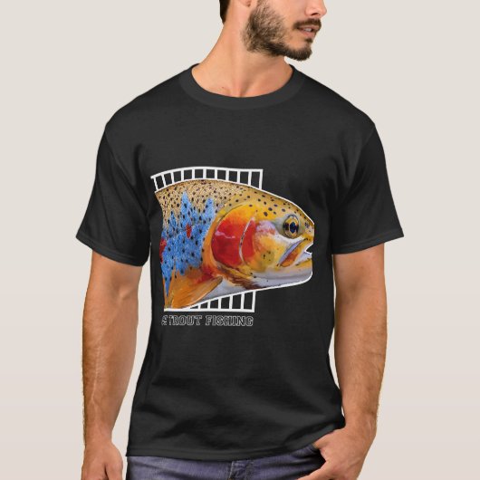 Brook Trout Fishing Colorful Gift T-shirt (Voorkant)