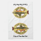 Brook Trout Fly Fisherman Theedoek (Verticaal)