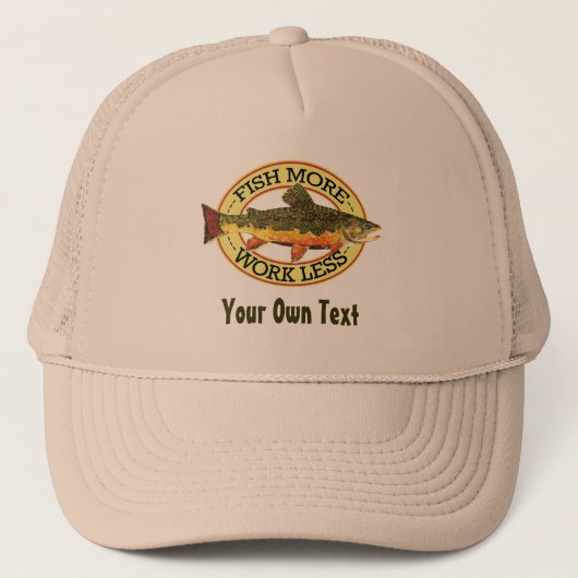 Brook Trout Fly Fisherman Trucker Pet (Voorkant)