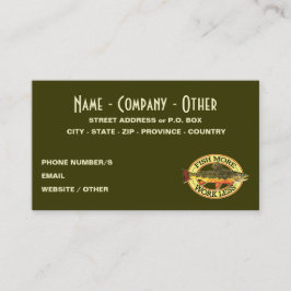 Brook Trout Fly Fisherman Visitekaartje